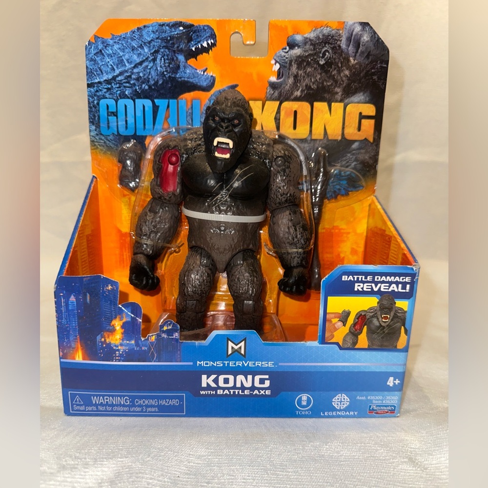 GODZILLA VS KONG - King Kong With Battle Axe & Battle Damage - Monsterverse